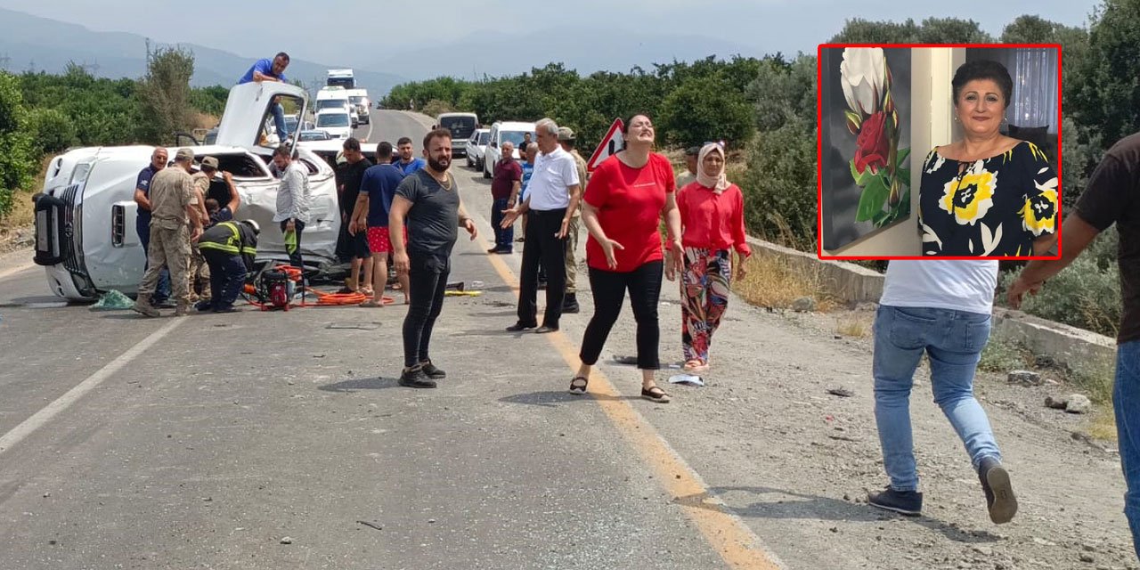 Kamyonet takla attı! Anne öldü, baba ile kızı yaralandı