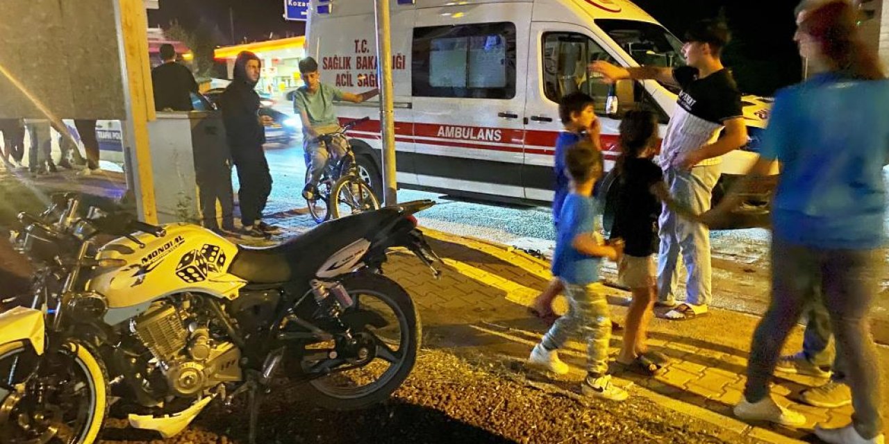 Konya’da ambulans ile motosiklet çarpıştı