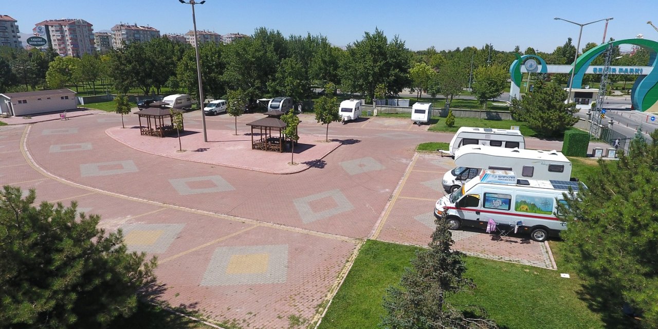 Konya’da ilk ve tek! Bu park karavan tutkunlarının uğrak noktası