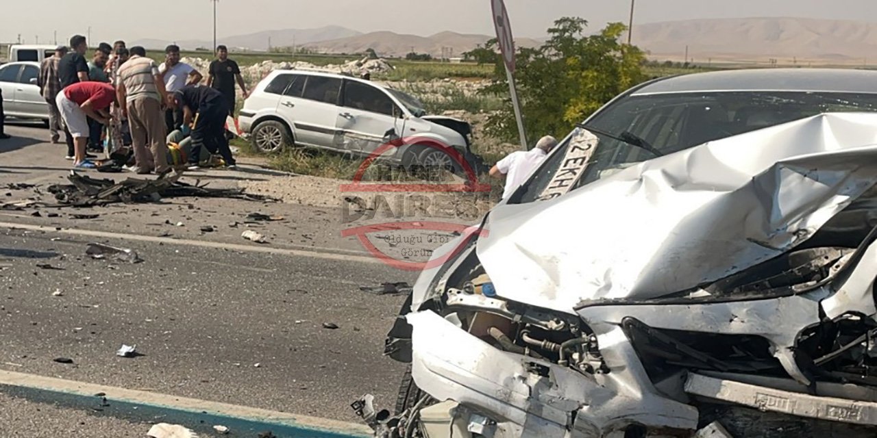 Konya’da refüjü aşan otomobil 2 araca çarptı! 1 ölü, 5 yaralı var