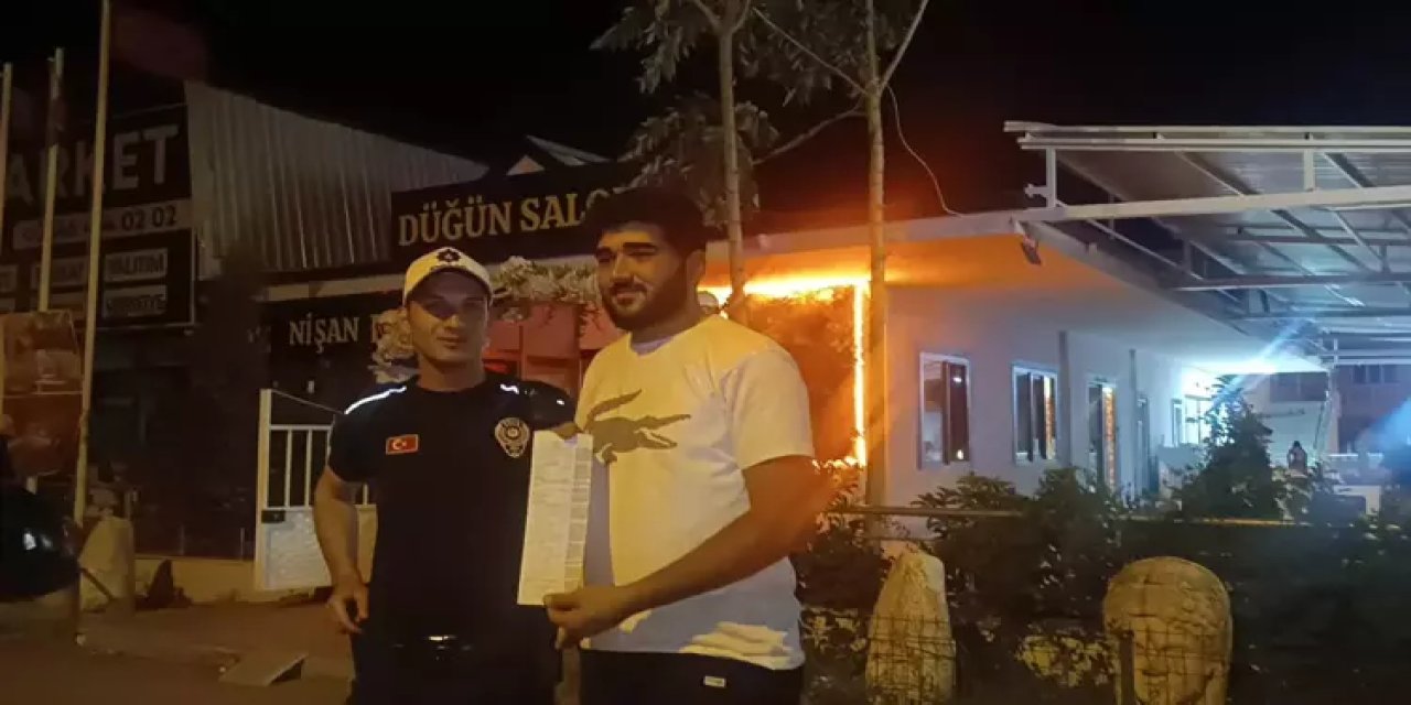 Trafik polisinin ceza yazdığı sürücü, yaptığıyla haber oldu