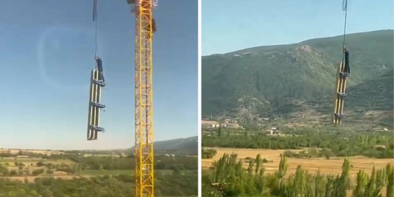 Konya’da yürekleri ağza getiren görüntü