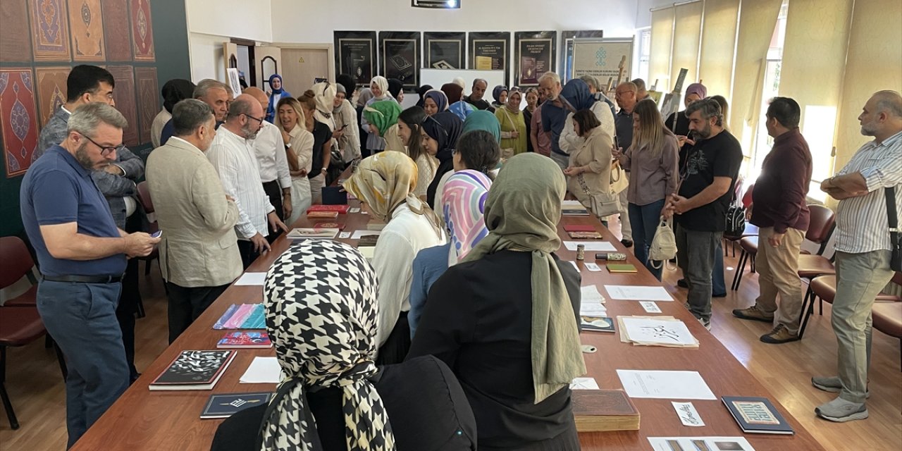 Konya Yazma Eserler Bölge Müdürlüğünde staj gören öğrenciler sergi açtı