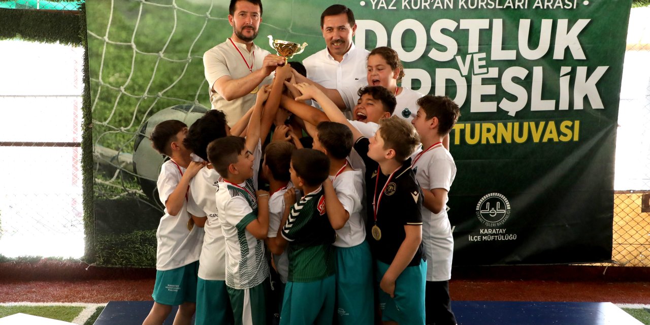 Karatay’da Kur’an Kursu öğrencileri arasındaki futbol turnuvası sona erdi