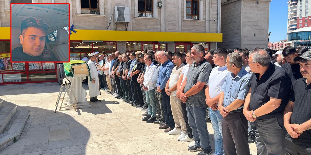 Konya’da asansör boşluğuna düşüp ölen genç toprağa verildi