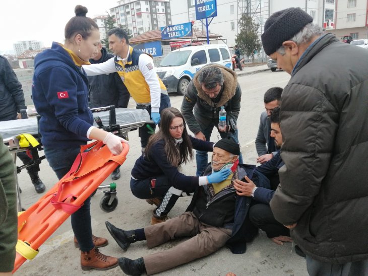 Konya’da otomobilin çarptığı bisiklet sürücüsü yaralandı
