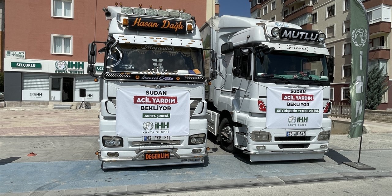 Konya İHH'dan Sudan'a 4 TIR insani yardım