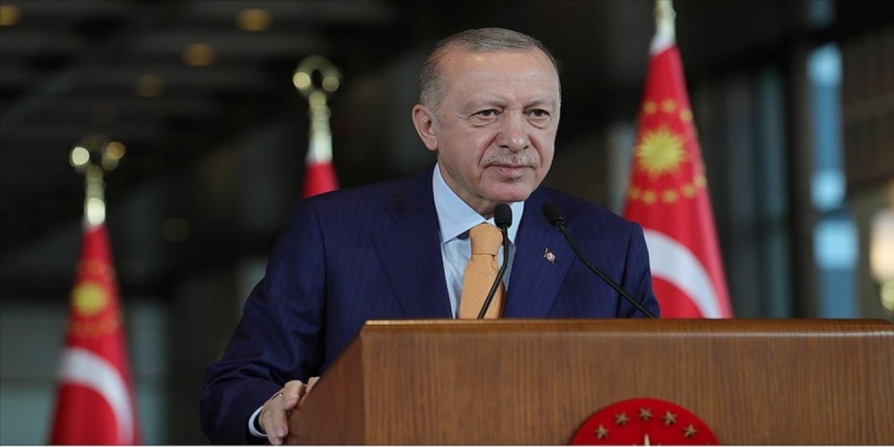 Cumhurbaşkanı Erdoğan: Büyük Zafer ile Türk Milleti esareti kabul etmeyeceğini tüm dünyaya ilan etmiştir