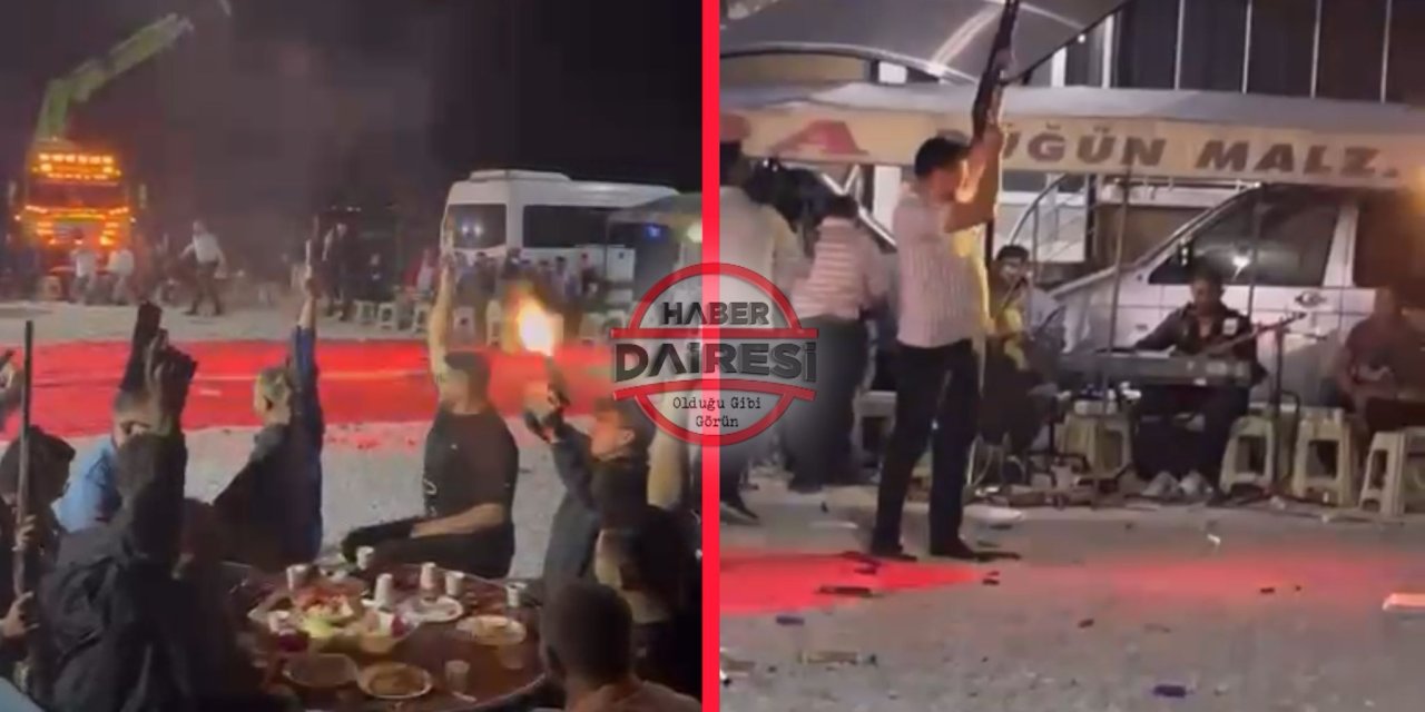 Yer Konya! Silaha sarılmayı eğlence sandılar, peş peşe ateşlediler