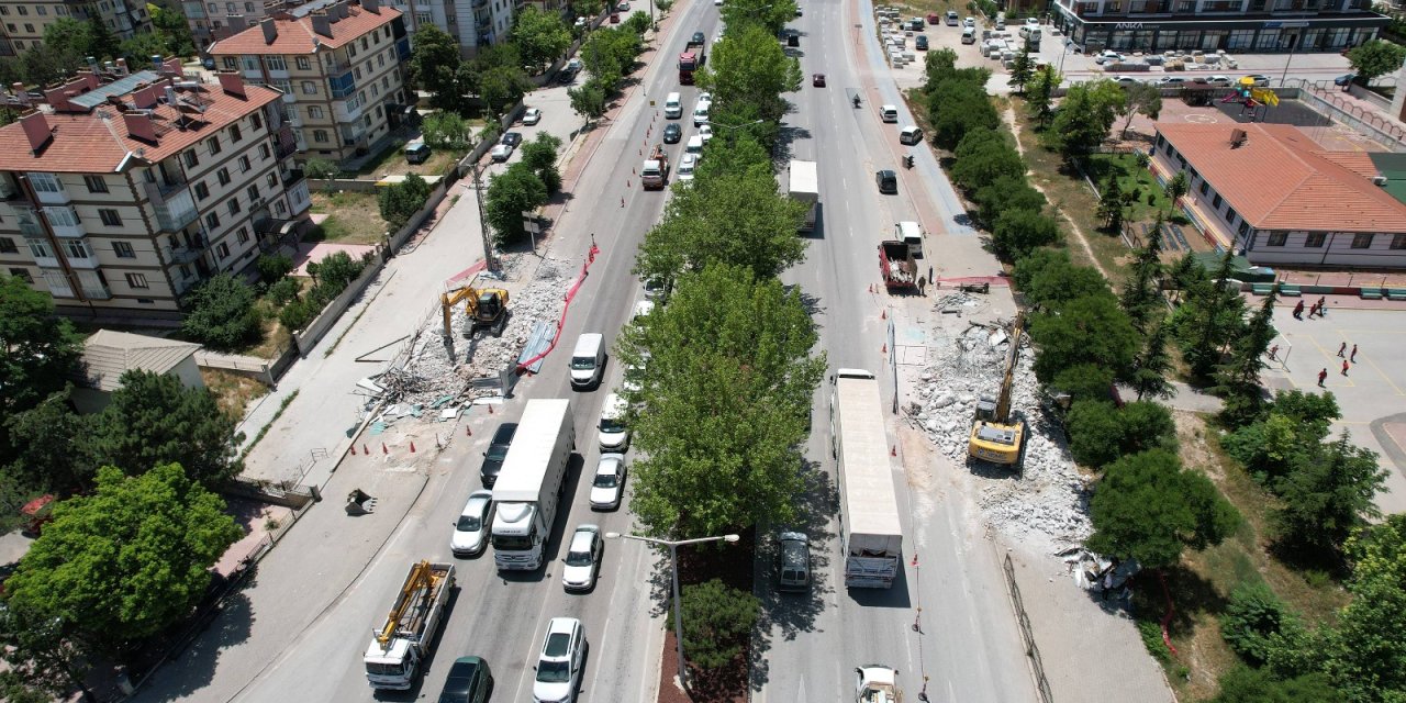 Konya’da üst geçit çalışması nedeniyle yol kapatılacak