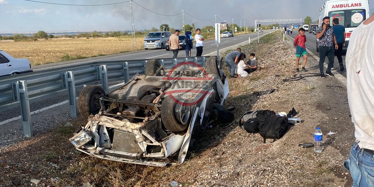 Konya’da tatil yolunda kaza! 2’si ağır 5 yaralı var