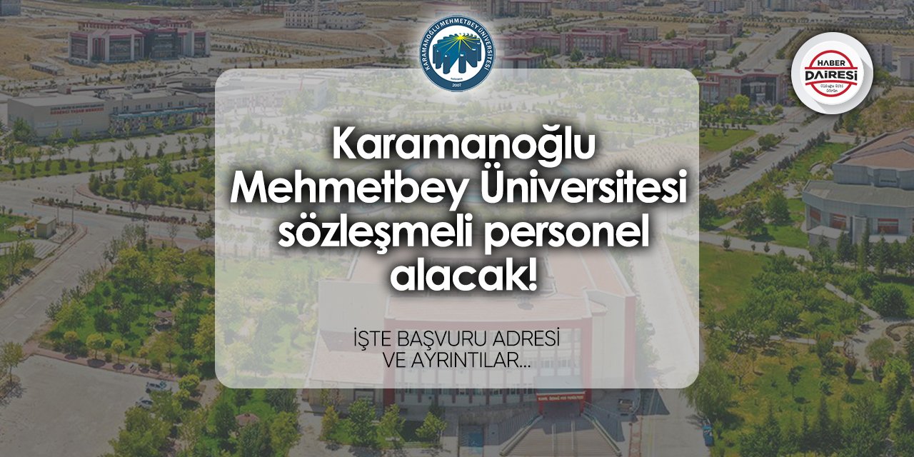 KMÜ sözleşmeli personel alımı 2024