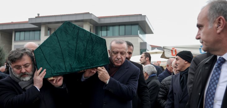 Cumhurbaşkanı Erdoğan, Alaaddin Şahin’in cenaze törenine katıldı