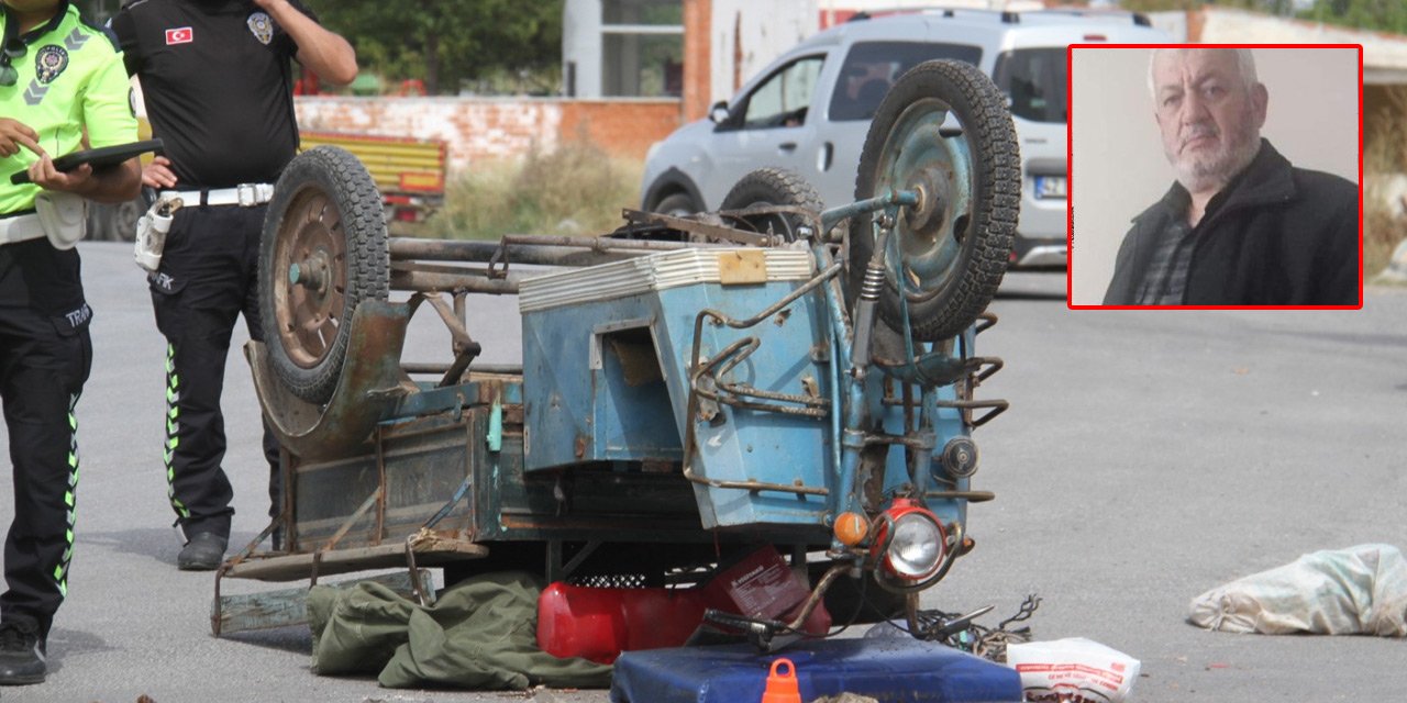 Konya’da araçla çarpışan üç tekerlekli motosikletin sürücüsü öldü