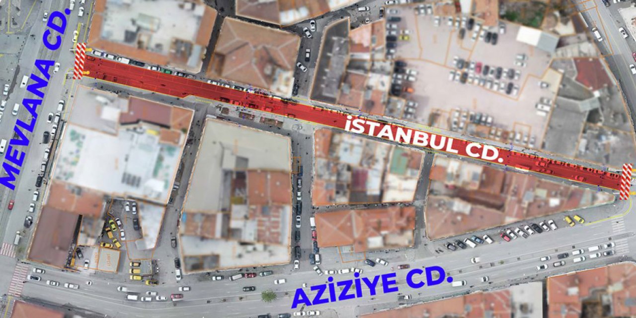 Konya’nın merkezindeki bu bölge 10 gün trafiğe kapatılacak