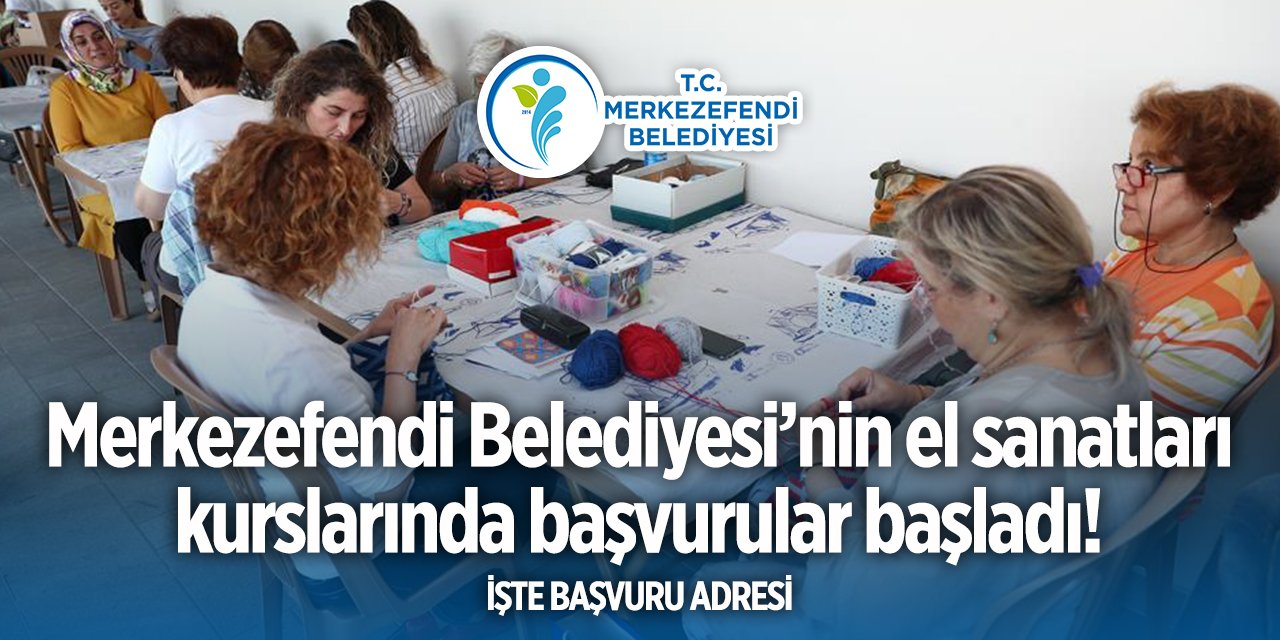 Merkezefendi Belediyesi kurs başvurusu 2024