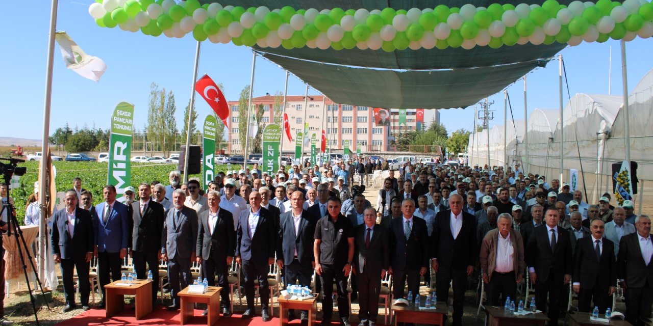 Konya’da yerli ve milli 5 çeşit şekerpancarı tohumu tanıtıldı