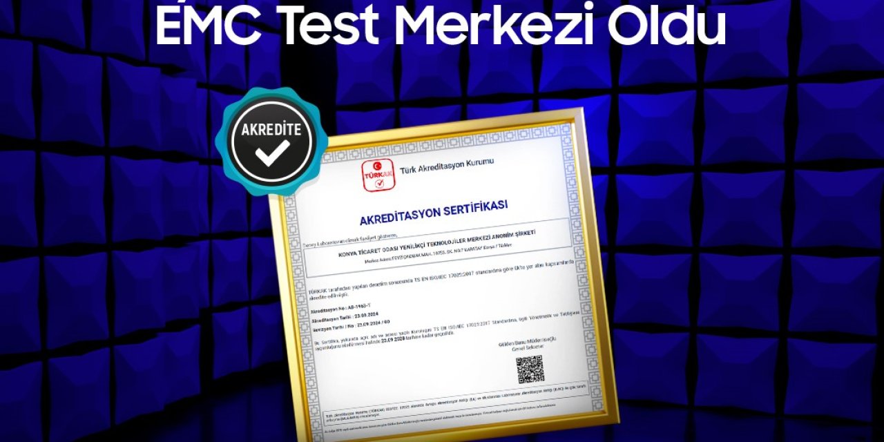Konya’nın ilk ve tek akredite EMC test merkezi AKİTEK laboratuvarı oldu