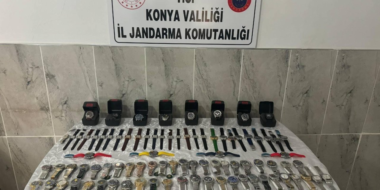 Konya'da lüks saat kaçakçılığı operasyonu: 88 tane ele geçirildi