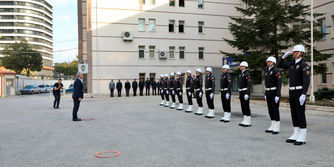 Konya Valisi Akın’dan Emniyet Müdürlüğü’ne ziyaret