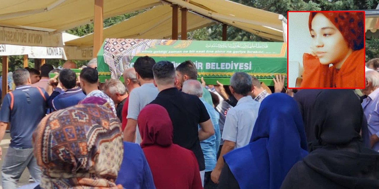 Konya’daki feci kazada can veren genç kıza acı veda