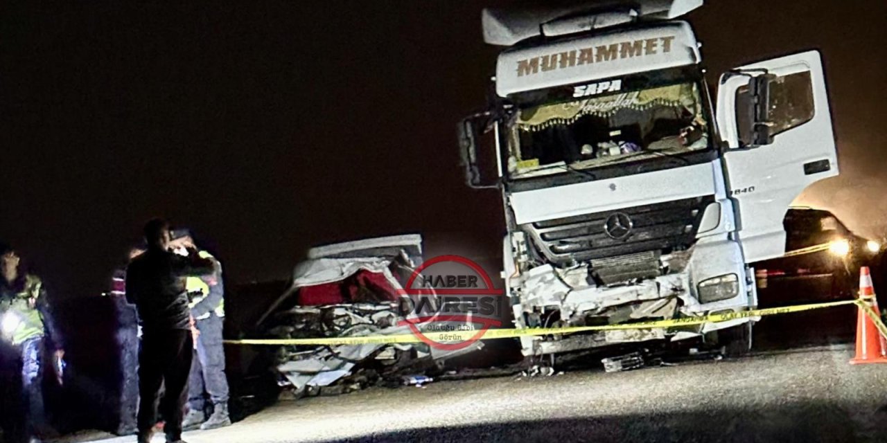 Konya’da TIR otomobille çarpıştı, Süleyman Arslan öldü