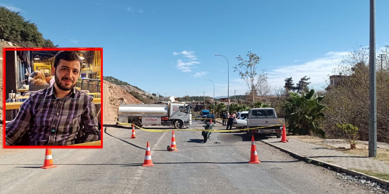 Tanker ile motosiklet çarpıştı, sürücü hayatını kaybetti!