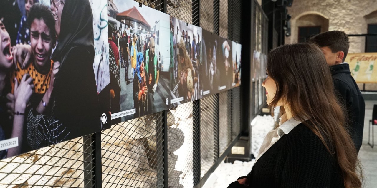 Katil İsrail’in Gazze soykırımı Konya’da fotoğraf sergisiyle anlatılıyor