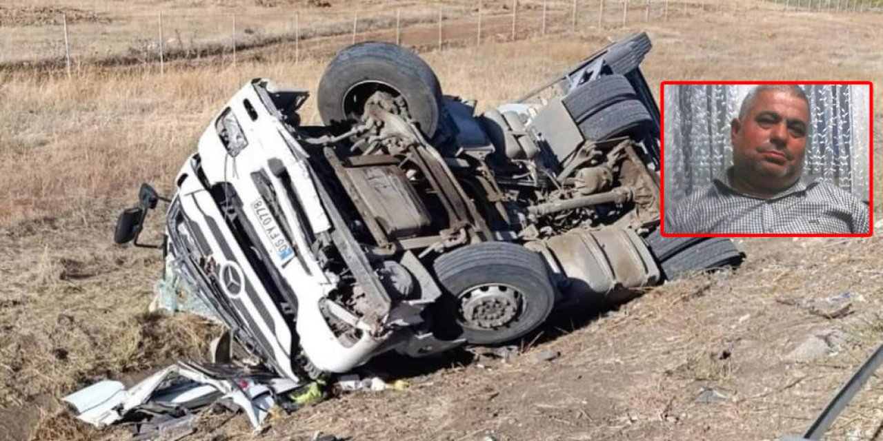 TIR devrildi, sürücü Remzi Görünmez öldü