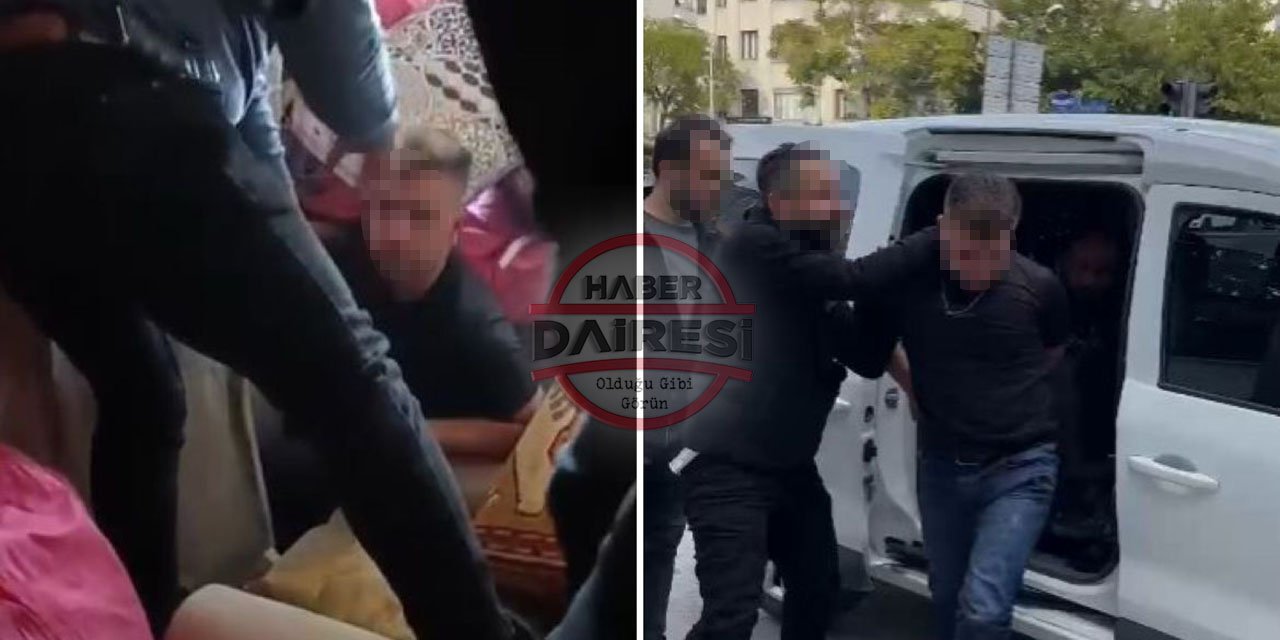 Konya’da hapis cezası ve 17 suç kaydı olan şüpheli kanepenin altından çıktı