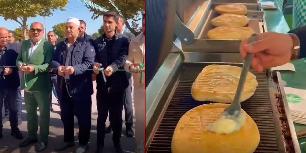 Konya’nın ünlü tost markası yeni şubesini törenle açtı