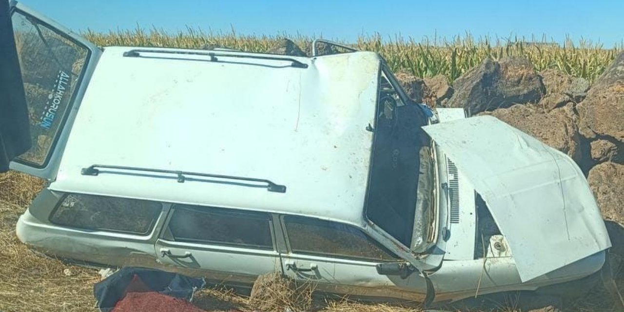 Takla atıp hurdaya dönen otomobilin sürücüsü hayatını kaybetti