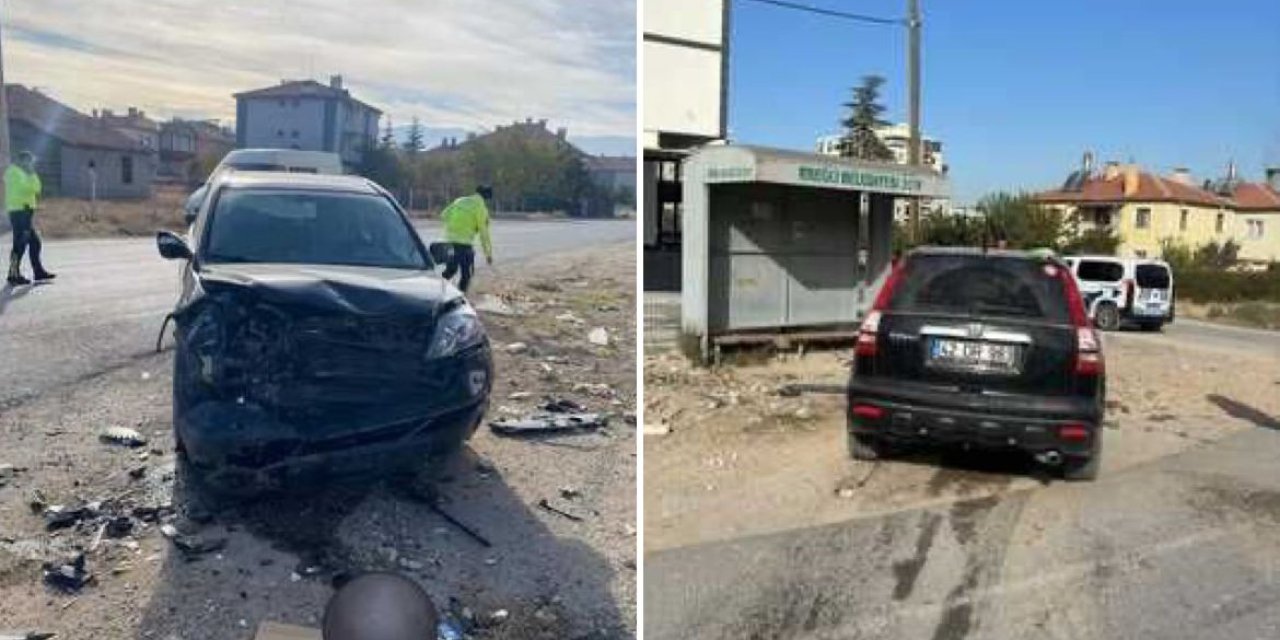 Konya’da sağlık müdürü trafik kazası geçirdi