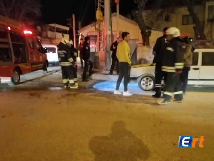 Konya’da seyir halindeki araç alev aldı