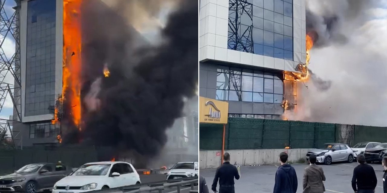 Özel okulda korkutan yangın: Bina alevler içinde kaldı