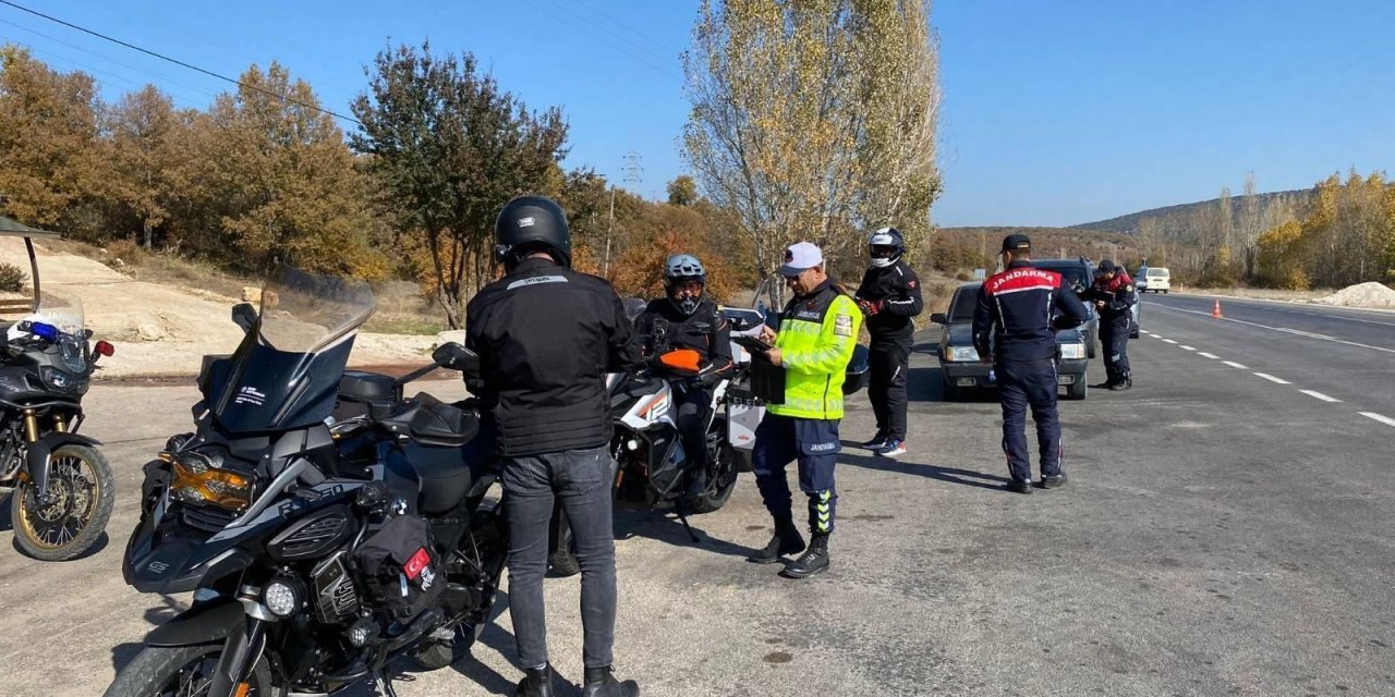 Konya’da motosiklet denetimi! 87 bin lira ceza yazıldı