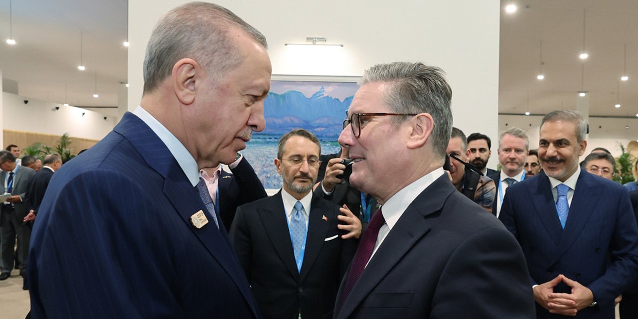 Cumhurbaşkanı Erdoğan İngiltere Başbakanı Starmer'i kabul etti