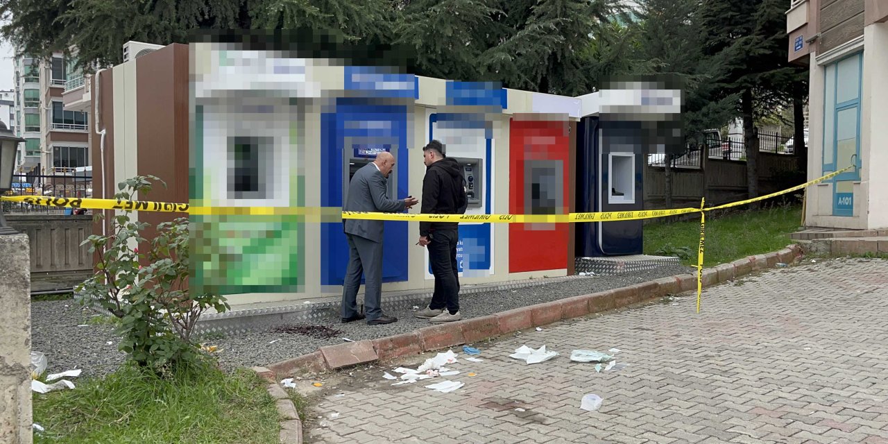 ATM'de işlem yapıyordu, boynundan vuruldu