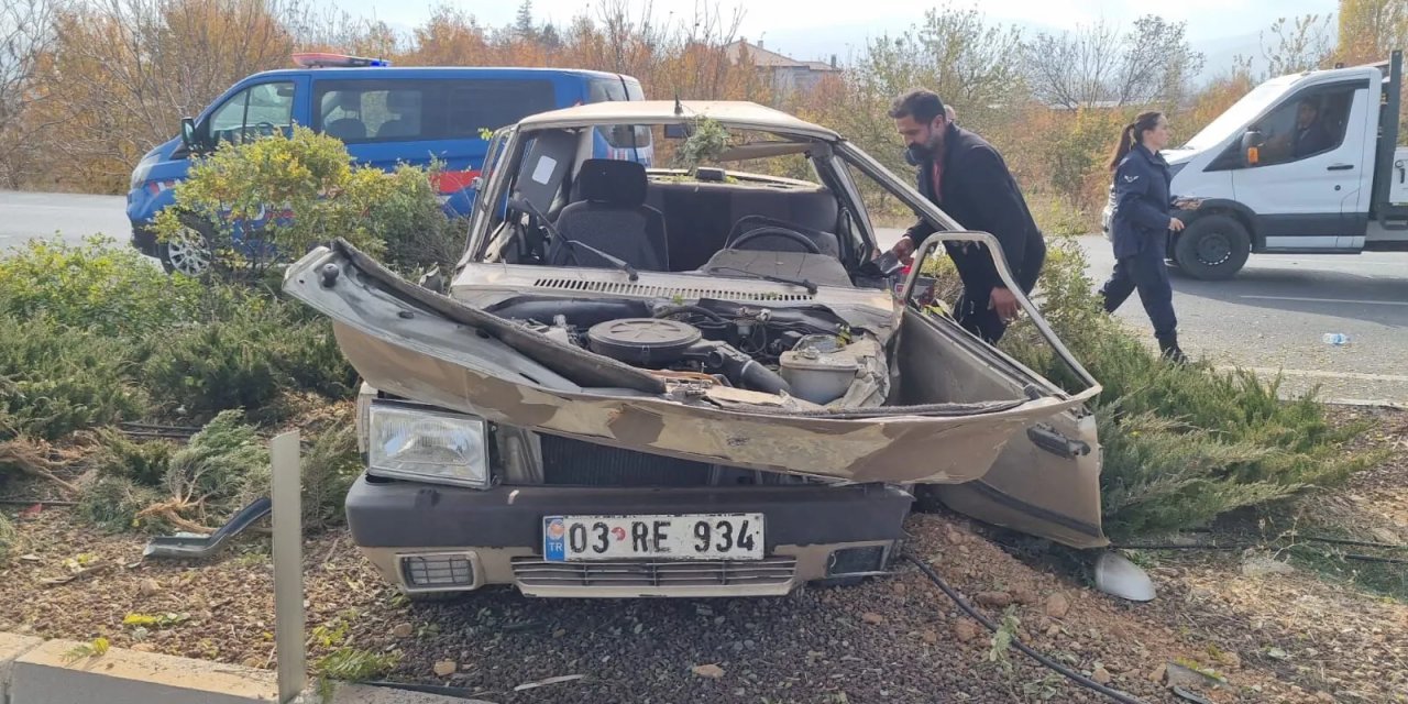 Konya’da otomobil takla attı: 2 yaralı