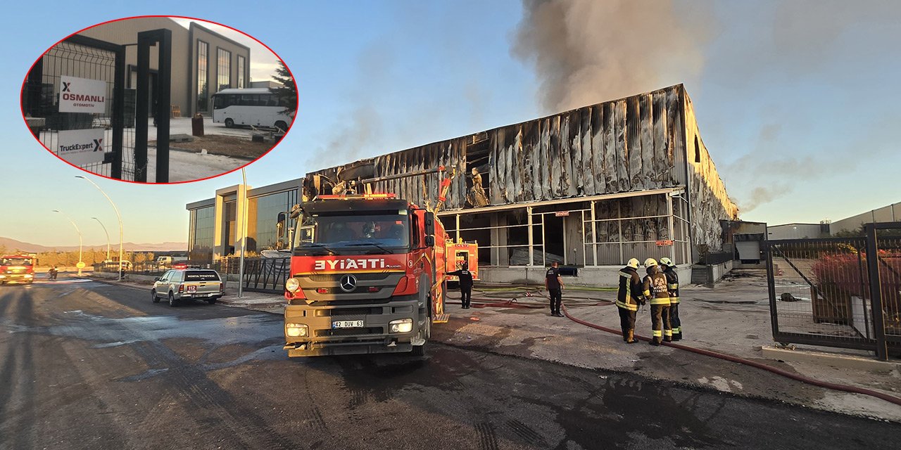 Konya’da yangın felaketi yaşayan Osmanlı Otomotiv, küllerinden yeniden doğdu