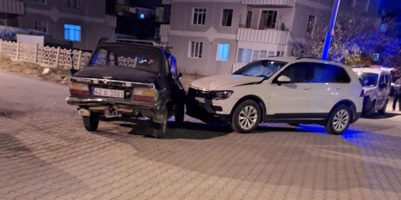 Konya'da otomobil ile SUV çarpıştı: 1 yaralı