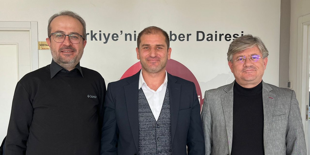 Doç. Dr. Akyüz ve Tongur Haber Dairesi’nde