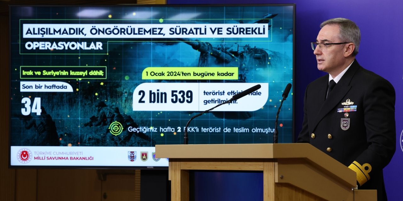 Son bir haftada 34 terörist etkisiz hale getirildi