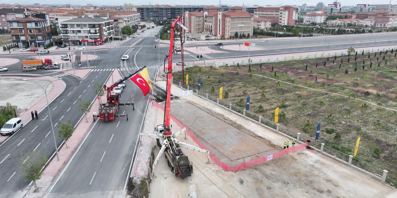 Konya’nın yeni tramvay hattında ray döşeme başlıyor