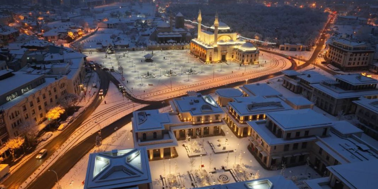 Konya’da nefesler tutuldu! Kar yağışına artık saatler var