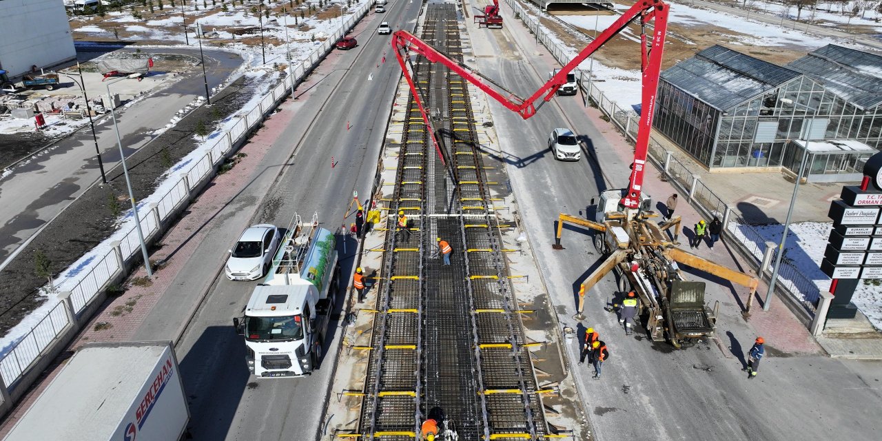 Konya’da yeni tramvay hattının ikinci etabı bu tarihte başlayacak