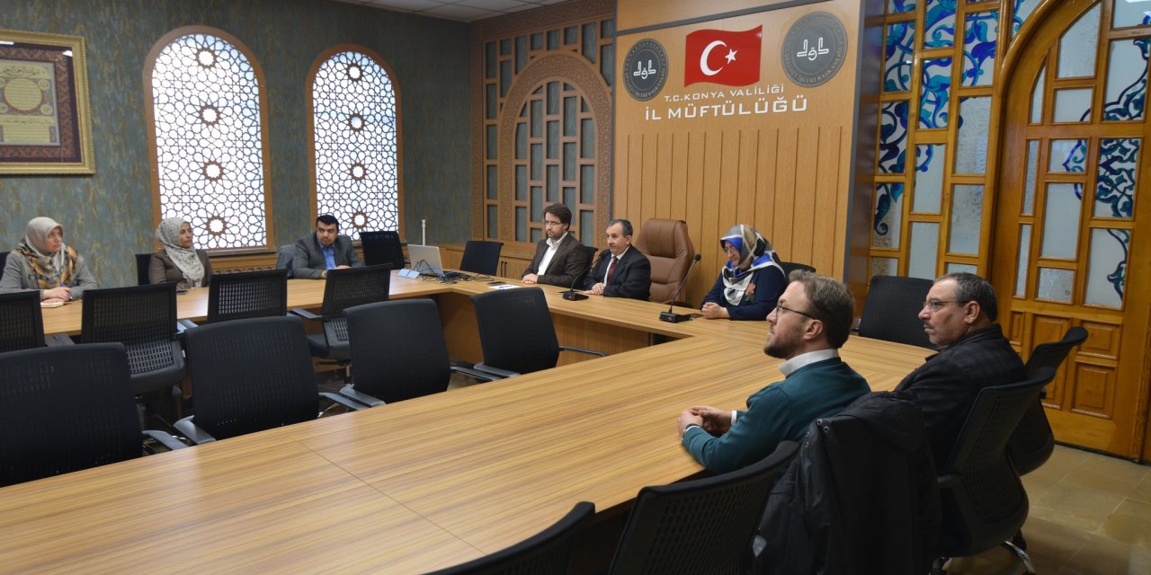 Konya İl Müftülüğü'nde bağımlılıkla mücadele için önemli toplantı