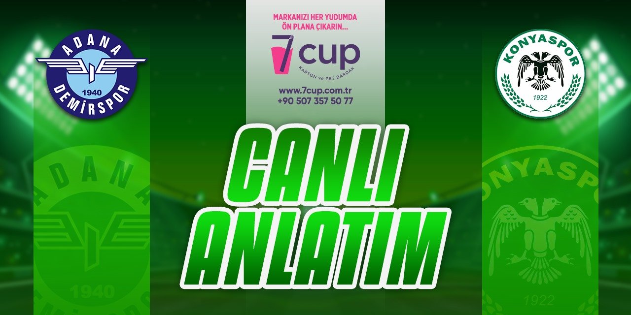 CANLI ANLATIM: Adana Demirspor - Konyaspor