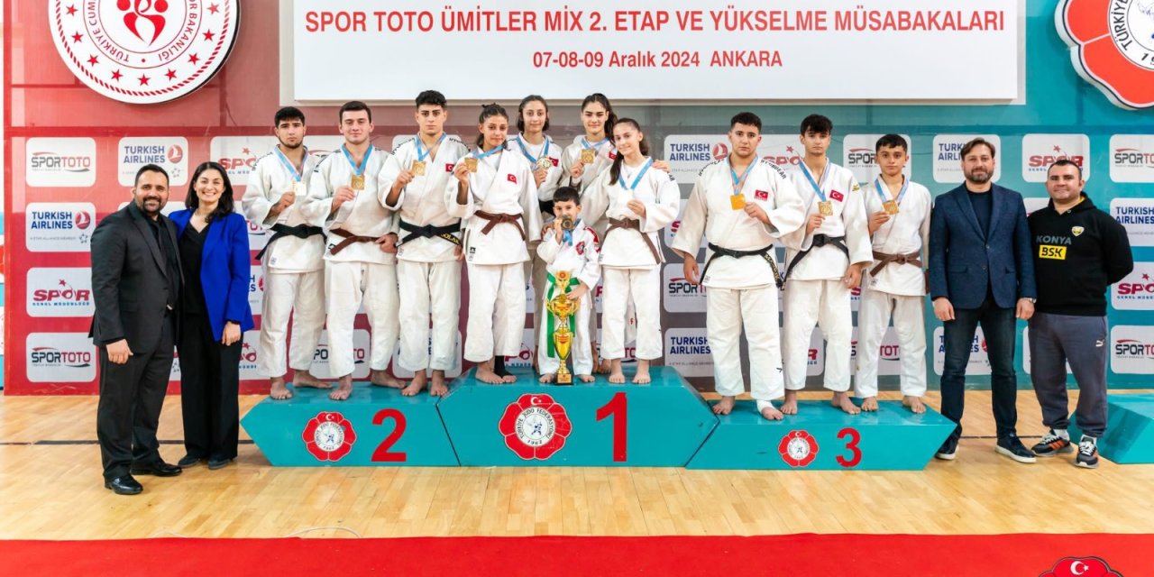 Konya’nın judo takımından tarihi başarı