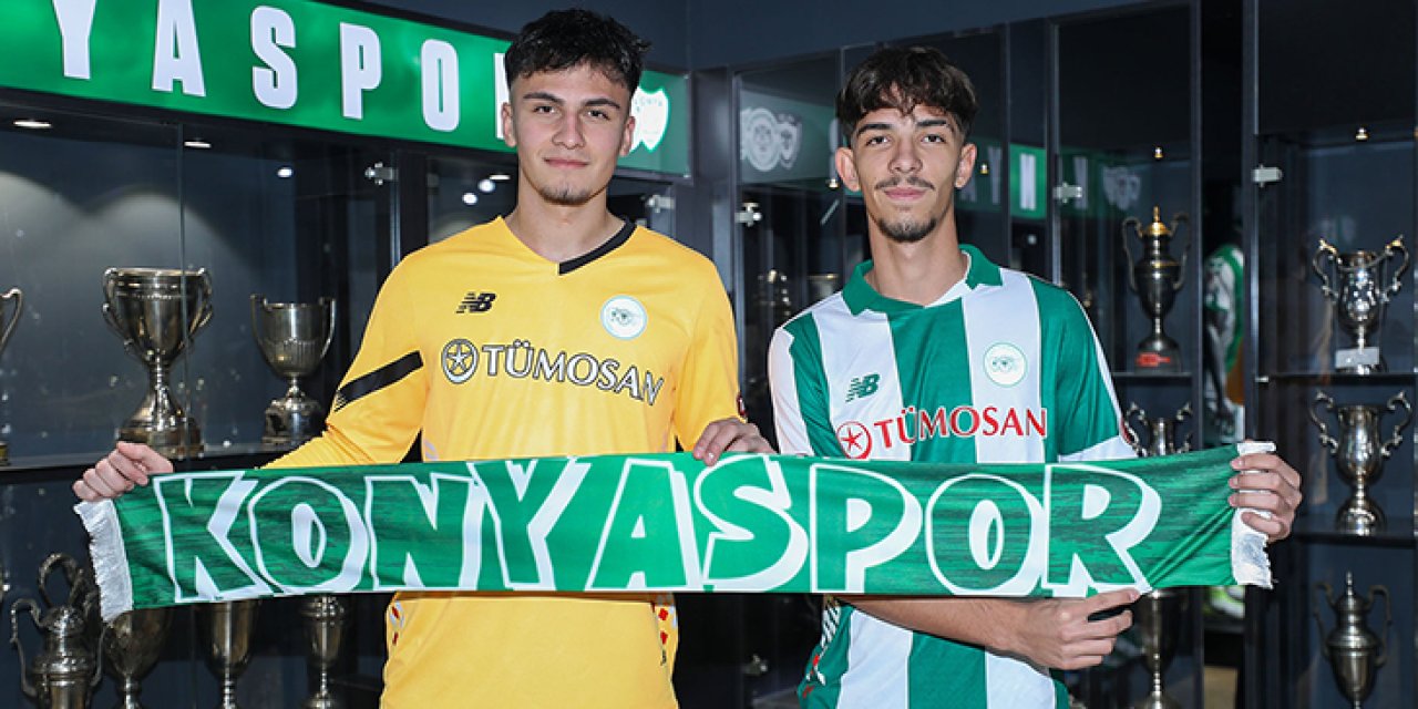 Konyaspor Utku ve Egemen’le profesyonel sözleşme imzaladı